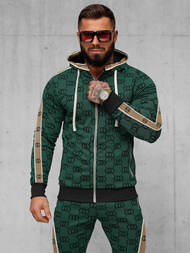 Vīriešu treniņtērps zaļš OZONEE O/FF3805AB