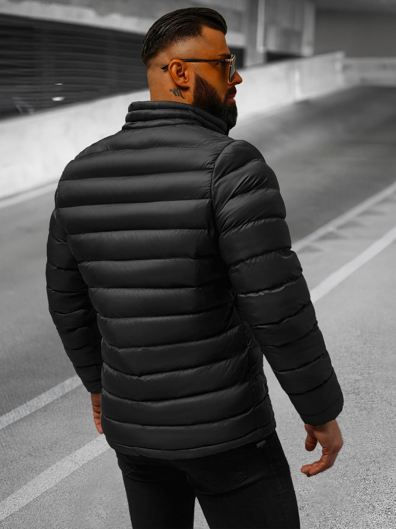 Vīriešu pārejas virsjaka melna/2 OZONEE JB/JP1111