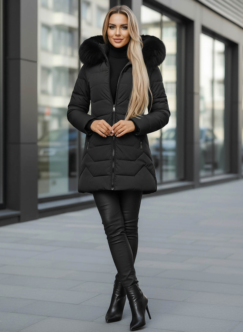 Sieviešu jaka melna OZONEE JS/16M9121/392Z