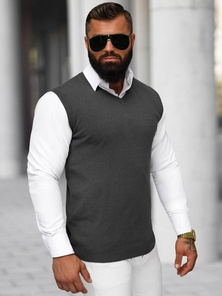 Vīriešu svīteris grafīta OZONEE NB/MM6005/3Z