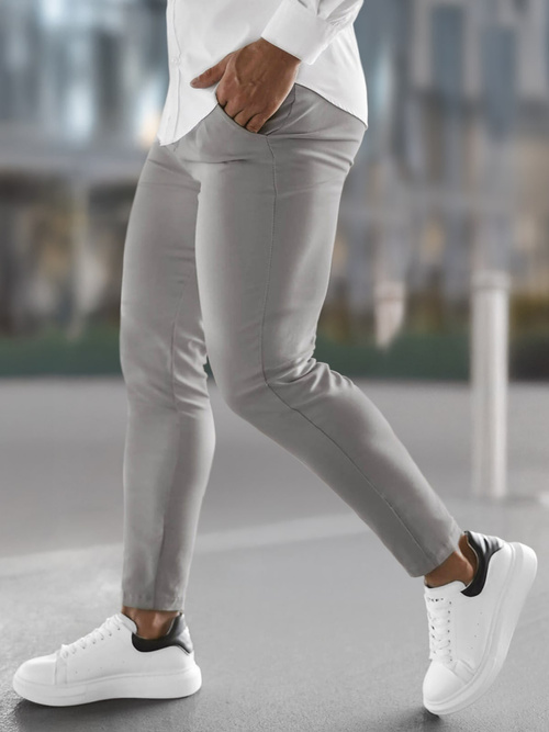 Vīriešu Chino Bikses Pelēki OZONEE O/P4049Z