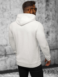 Vīriešu džemperis ar kapuci ecru OZONEE O/TB2273