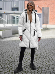 Sieviešu jaka balta OZONEE JS/5M3168/281Z