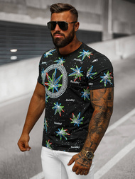 Vīriešu T-krekls Melns OZONEE O/T136/3