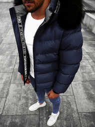 Vīriešu virsjaka tumši zila OZONEE JS/M8106