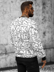 Vīriešu jaka balta OZONEE JS/8B1136/1