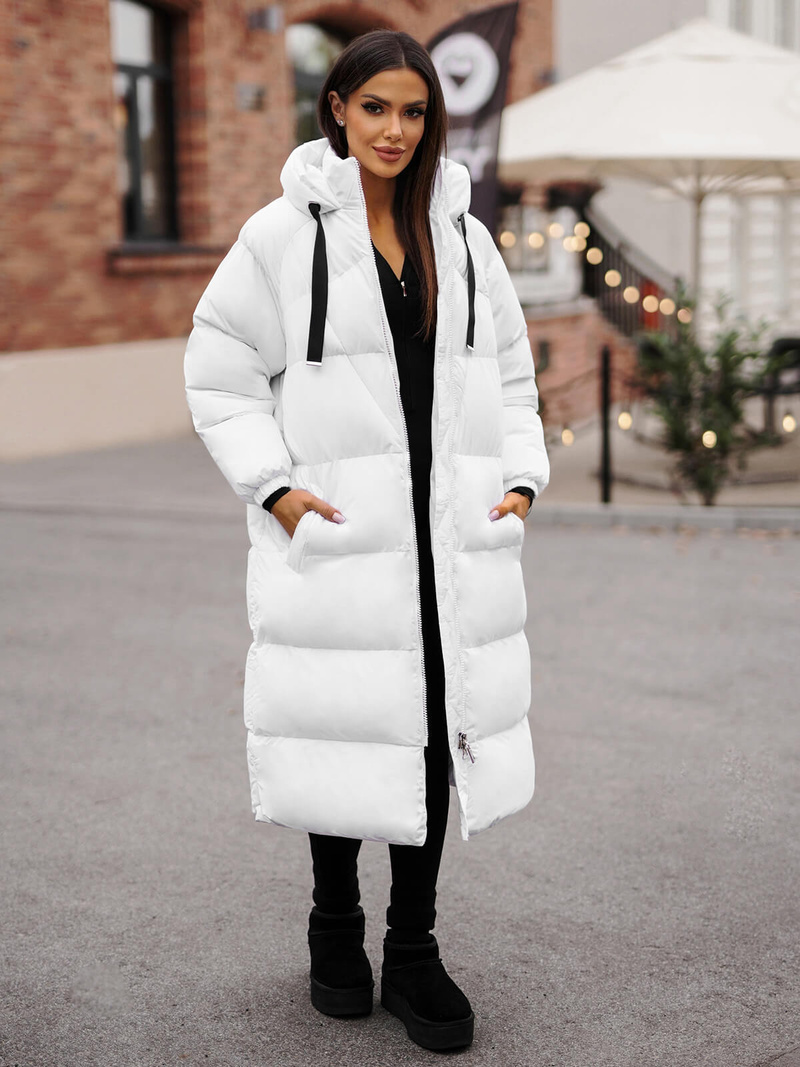 Sieviešu jaka balta OZONEE JS/5M3163/281Z