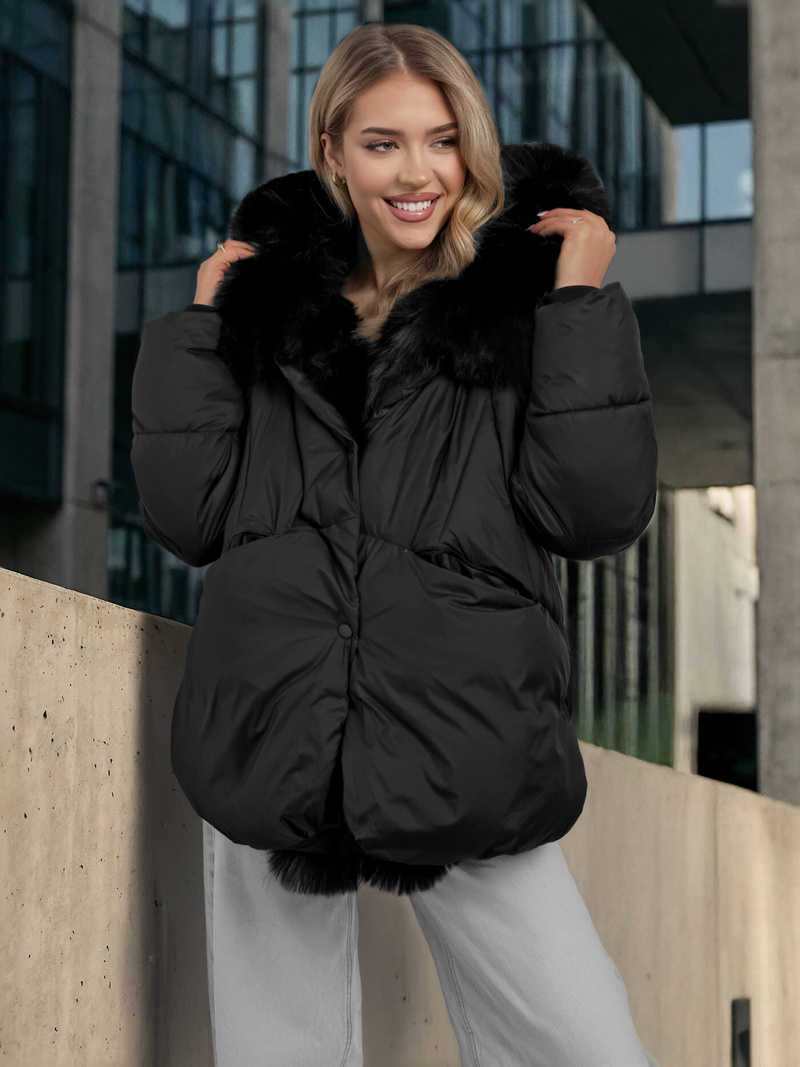 Sieviešu jaka melna OZONEE O/16M9179/392Z