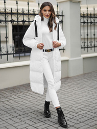 Sieviešu jaka balta OZONEE JS/5M3163/281Z