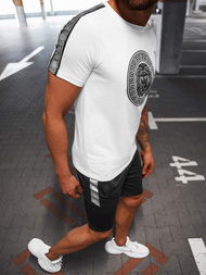 Vīriešu Treniņtērps balti-melns OZONEE O/HM788