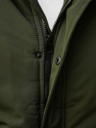 Vīriešu ziemas virsjaka haki OZONEE JS/M2019/136