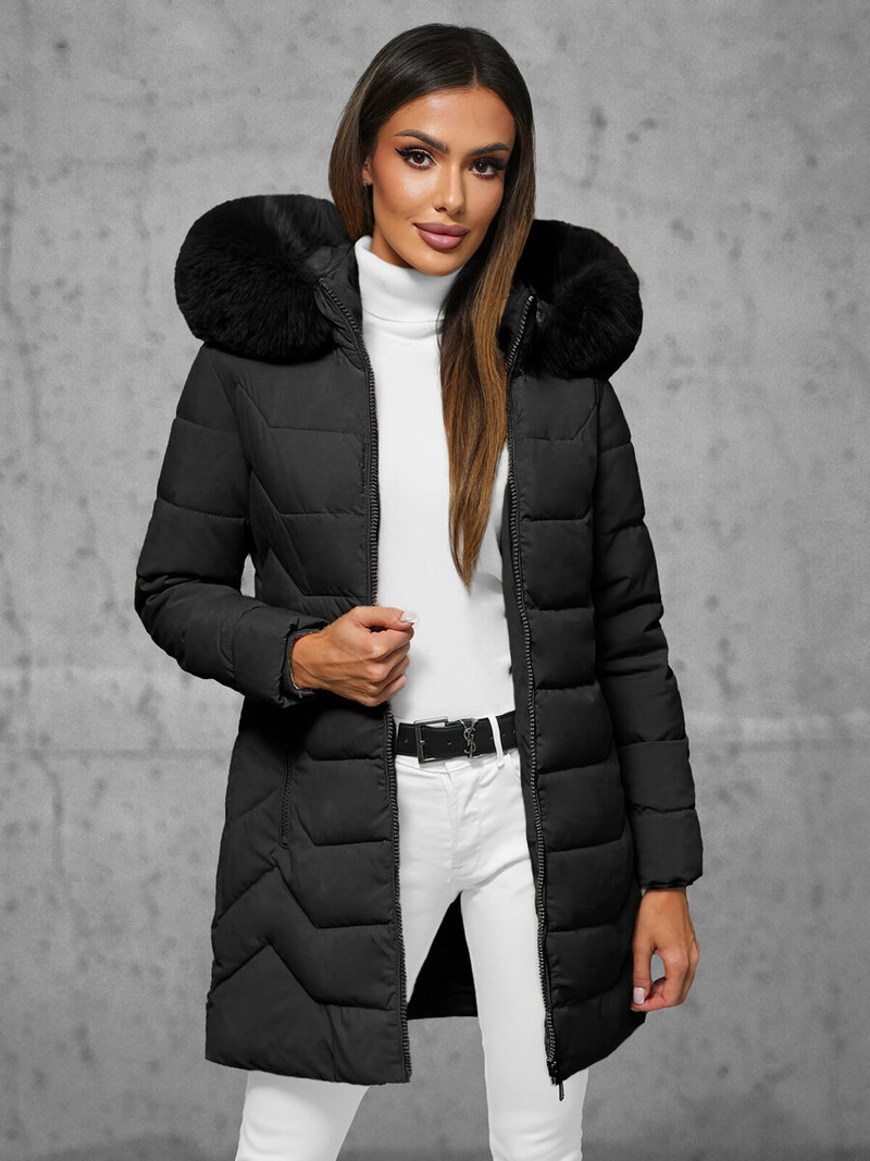 Sieviešu jaka melna OZONEE JS/16M9121/392