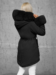 Sieviešu ziemas jaka melna OZONEE JS/16M9062/392Z