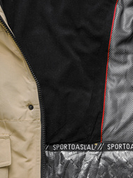 Vīriešu ziemas jaka smilšu OZONEE JS/22M322/62