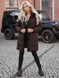 Sieviešu ziemas jaka šokolāde OZONEE JS/16M9302/158Z