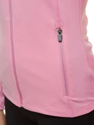 Sieviešu džemperis ar rāvējslēdzēju gaiši sārts OZONEE JS/HD152/25