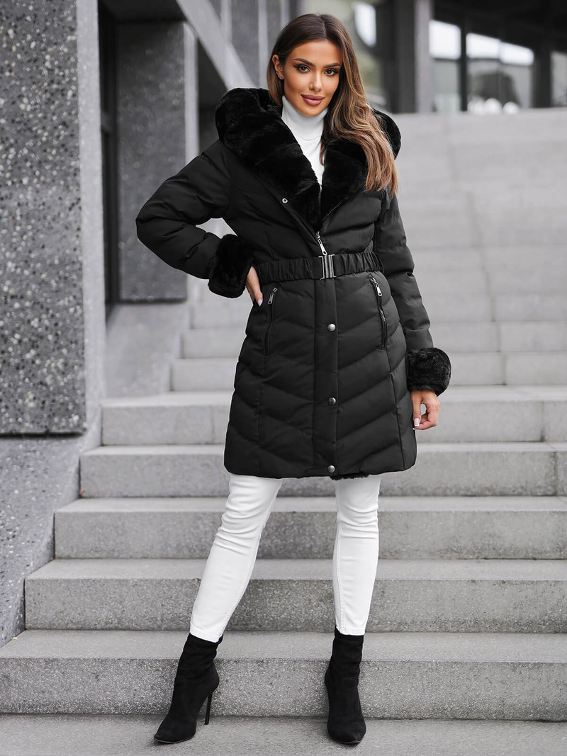 Sieviešu jaka melna OZONEE JS/5M3156/392