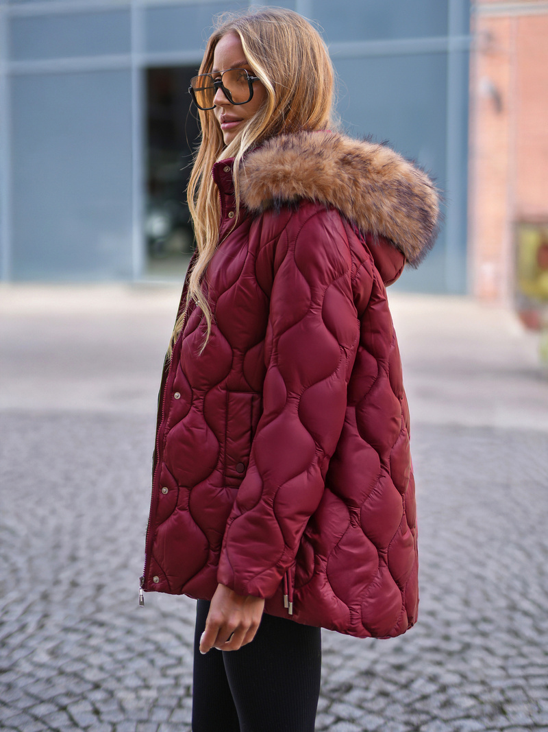 Sieviešu jaka bordosarkans OZONEE JS/5M3226/1