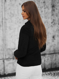 Sieviešu jaka ar rāvējslēdzēju melna OZONEE JS/HH006/1Z