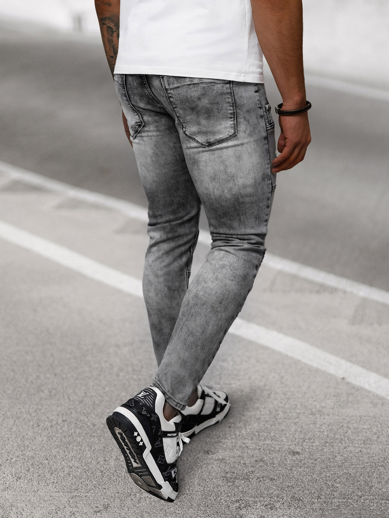 Vīriešu džinsi grafīta OZONEE NB/MP0163N