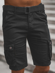 Vīriešu chino šorti melni OZONEE T/BB70012/1