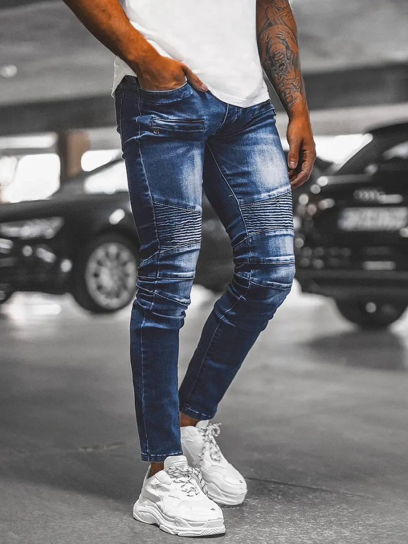 Vīriešu džinsi debesu zili OZONEE NB/MP0029BZ