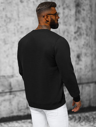 Vīriešu džemperis melns OZONEE NB/MF2008