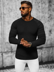 Vīriešu svīteris melni OZONEE L/2500