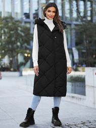 Sieviešu veste melna OZONEE JS/5M3165/392