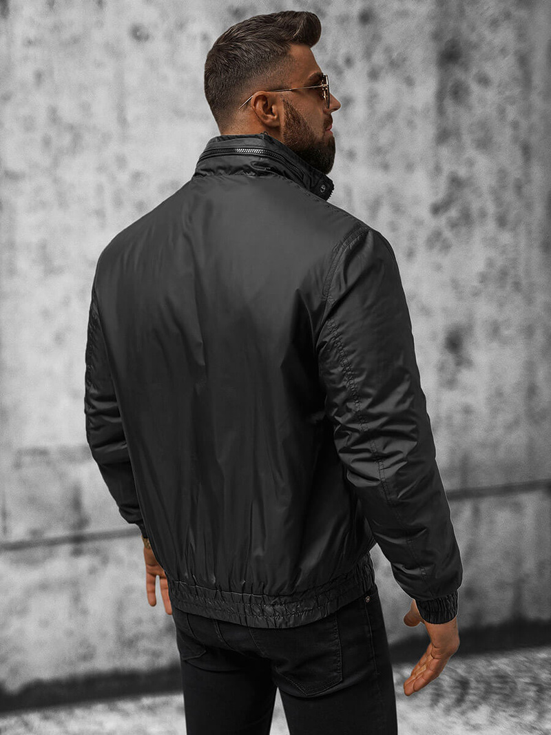 Vīriešu pārejas virsjaka melna OZONEE JS/5M3102/392