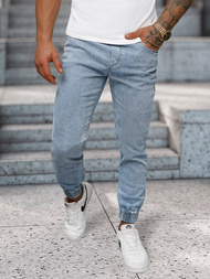 Vīriešu jogger bikses gaiši debesu zili OZONEE NB/MP0272BC