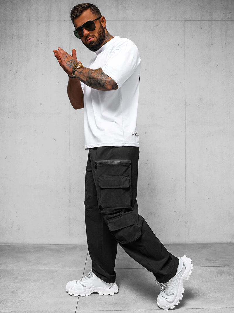 Vīriešu Bikses Melnas OZONEE O/PS5526