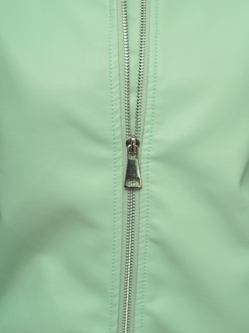 Sieviešu ādas jaka piparmētra OZONEE O/G116Z