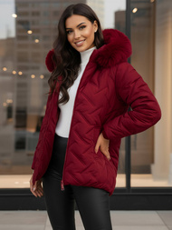 Sieviešu jaka bordosarkans OZONEE JS/16M9296/06Z