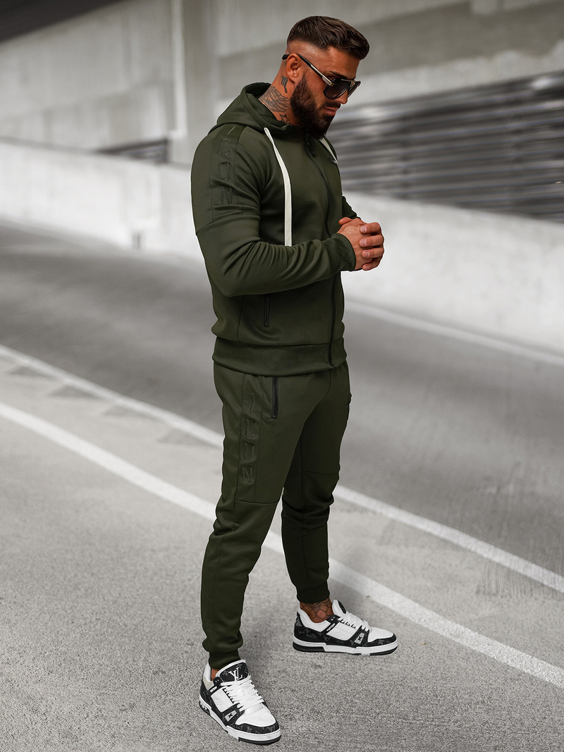 Vīriešu treniņtērps haki OZONEE O/LN11760