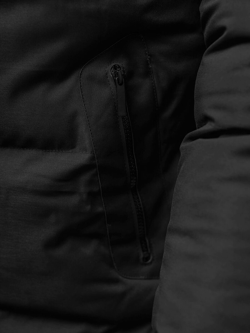 Vīriešu ziemas jaka melna OZONEE JS/5M3118/392