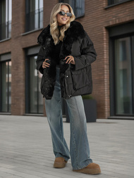 Sieviešu jaka melna OZONEE JS/16M9185/392