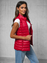 Sieviešu veste sarkana OZONEE JS/16M9153/270Z