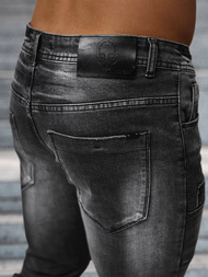 Vīriešu džinsi melni OZONEE NB/MP0155N