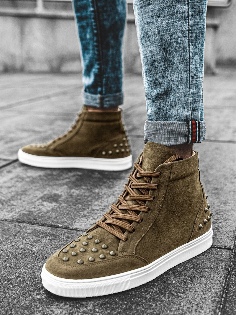 Sneakers augsti haki OZONEE G/271