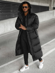 Vīriešu ziemas virsjaka melna OZONEE O/M3202Z