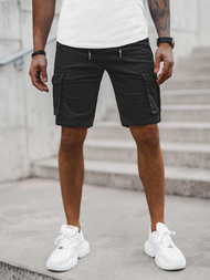 Vīriešu chino šorti melni OZONEE T/BB70011/1