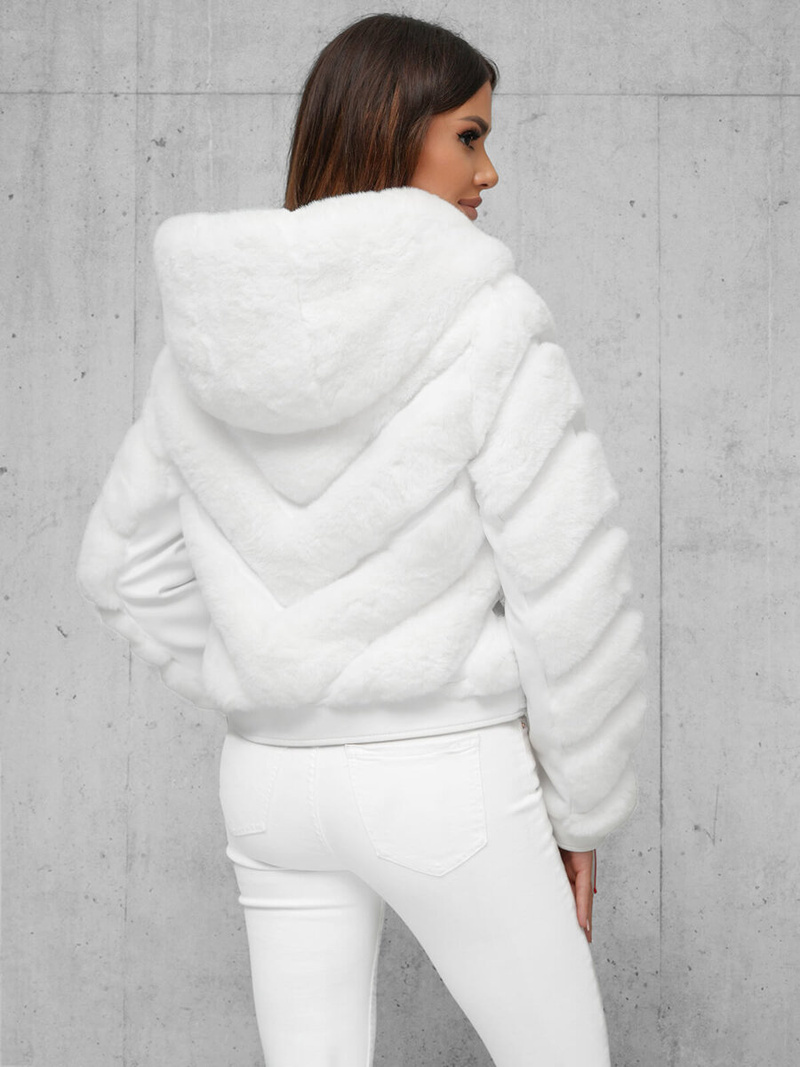 Sieviešu jaka balta OZONEE JS/11Z8165Z