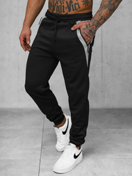 Vīriešu sporta bikses melni OZONEE JS/15K1813/3