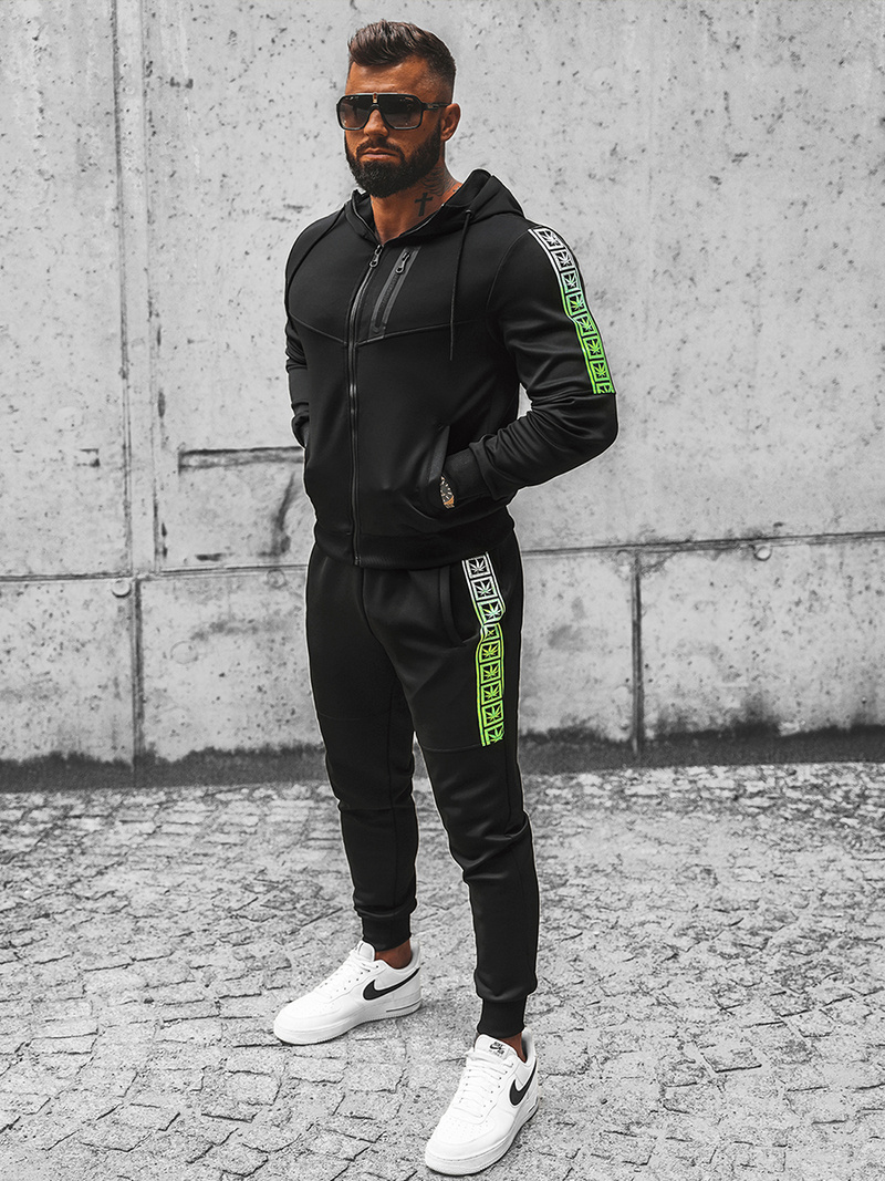 Vīriešu Treniņtērps Melns OZONEE JS/C8118