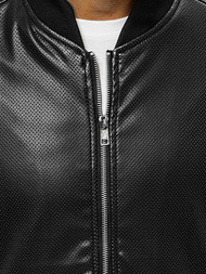 Vīriešu bomber virsjaka melna OZONEE N/7110/1