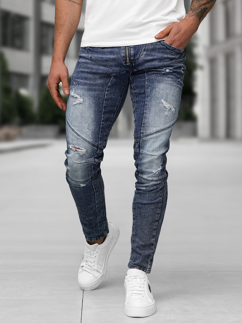 Vīriešu džinsi debesu zili OZONEE NB/MP0045BZ