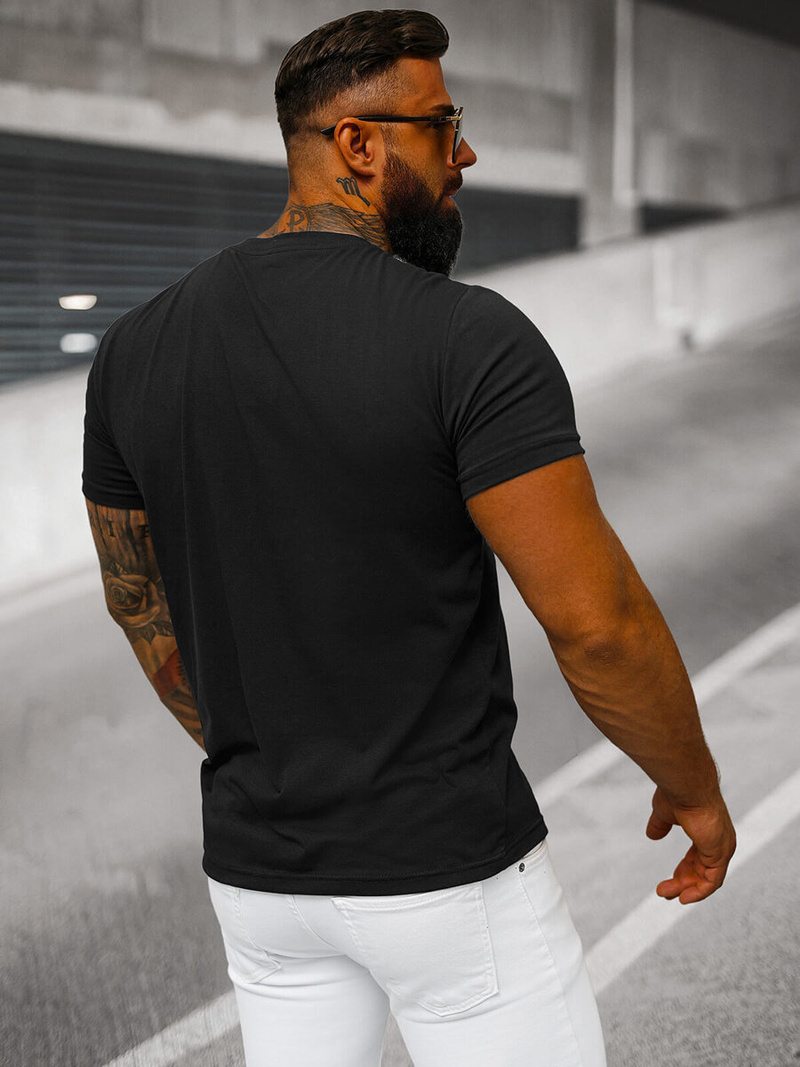 Vīriešu T-krekls Melns OZONEE JS/712005Z