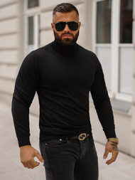 Vīriešu svīteris melni OZONEE O/GM301