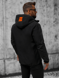Vīriešu softshell jaka melns un oranžs OZONEE JS/HH026/1Z
